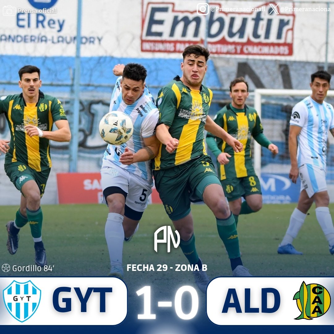 🙌🏼⚽️ GRAN VICTORIA DEL ALBO

Gimnasia y Tiro (S) 1-0 Aldosivi 

Los salteños vencieron por la mínima al Tiburón en un partido trascendental en la Zona B y quedaron a tiro de la cima.