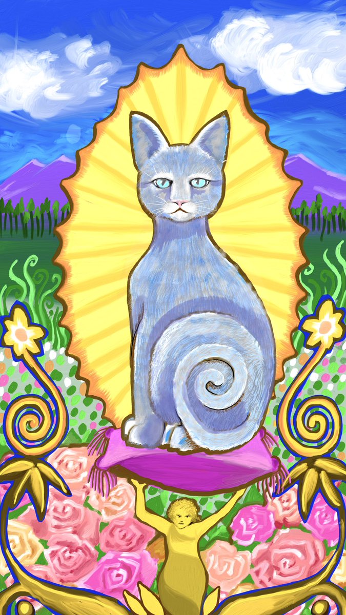 Mbworking's tweet image. If Cats Ruled the World; Iconographic Cat Portait, #cat #timelapsedrawin... youtube.com/shorts/GyWKgbH… via @YouTube