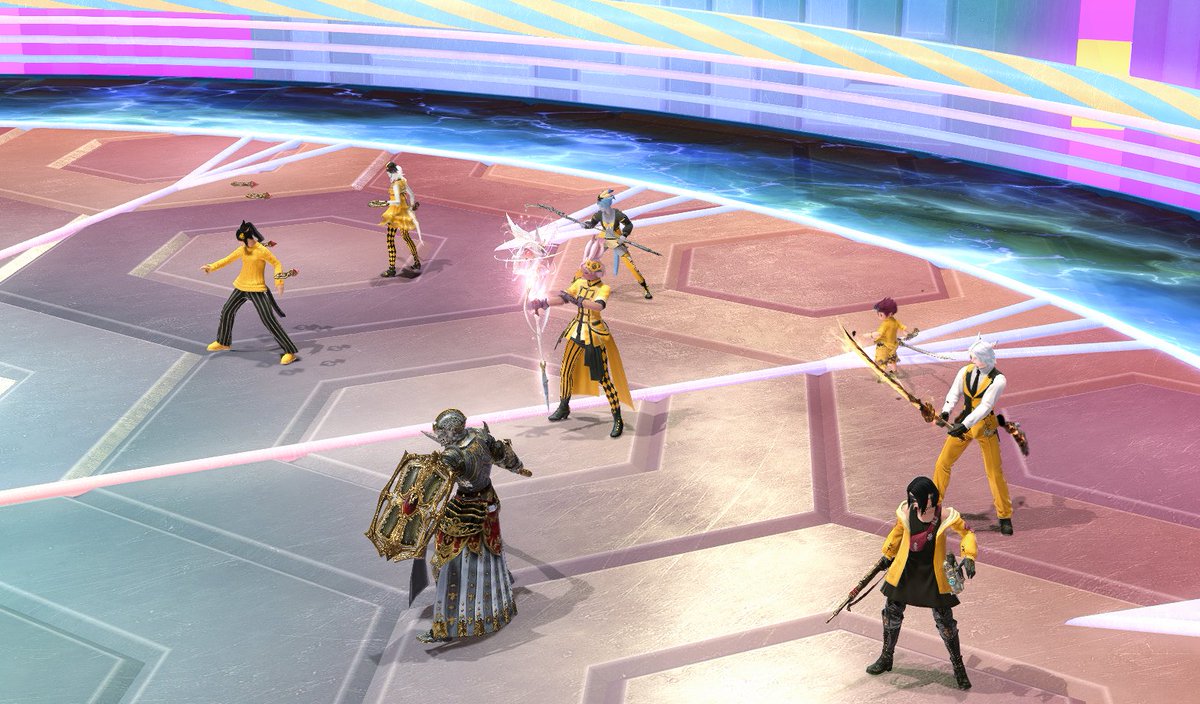 Lulurooz's tweet image. We finally got to Honeybee Lovely and we&apos;re having such a good time! I&apos;ll never get the song out of my head and I&apos;m ok with that!! 😂 #ffxiv #M2S