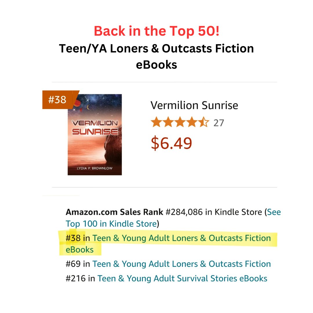 brownlow_lydiap's tweet image. On Earth, 17-yr-old Leigh was a #loner. VERMILION SUNRISE is the story of how she and other teenage #outcasts fight to establish the first human colony on a distant, watery #exoplanet. I'm thrilled to see more readers discovering the book! #indieauthors
amazon.com/Vermilion-Sunr…