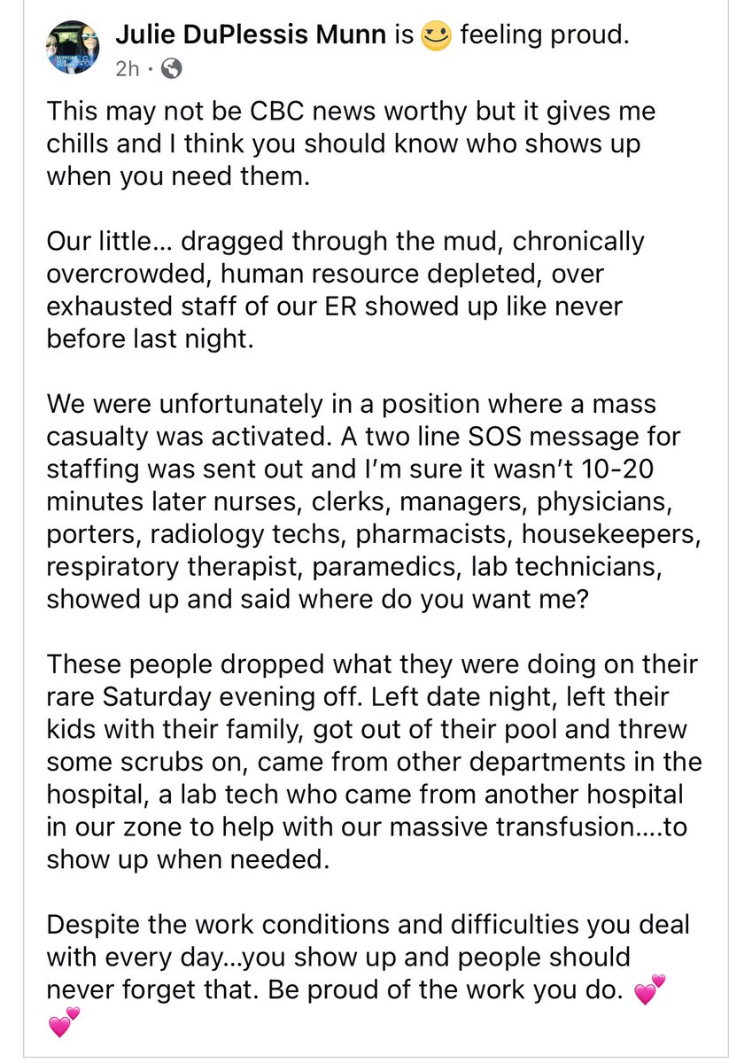 Ryan (@ry_guy4life) on Twitter photo Last evening, our ER experienced a Code Orange. A mass casualty event-where the ability to care for patients will outpace the resources to provide care adequate care. Please read below. This is what <a href="/CBCNB/">CBC New Brunswick</a> should reporting on. Last evening, our ER experienced a Code Orange. A mass casualty event-where the ability to care for patients will outpace the resources to provide care adequate care. Please read below. This is what <a href="/CBCNB/">CBC New Brunswick</a> should reporting on.