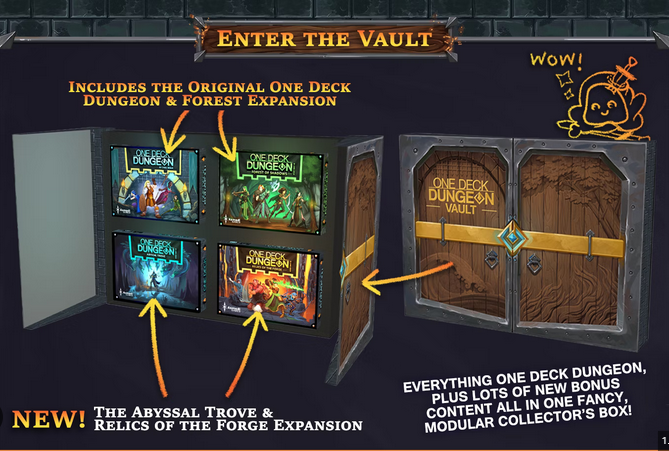WinBGames's tweet photo. Enter @boardgamerev's giveaway and win a Deluxe Vault tier of One Deck Dungeon: Relics of the Forge by @AsmadiGames. Link: https://t.co/RDcenyIKcv
#giveaway #OneDeckDungeon #RelicsOfTheForge #BoardGameRevolution #AsmadiGames https://t.co/S3avFfdYHQ