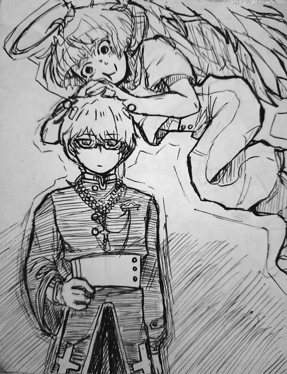 ENIM59028's tweet photo. Good afternoon for everyone.

The only thing i have to say is that y really liked the au of @mimiakaunto

*disappears*

#kusuo #saiki #akechitouma #saikechi https://t.co/rTY0rBf8ba