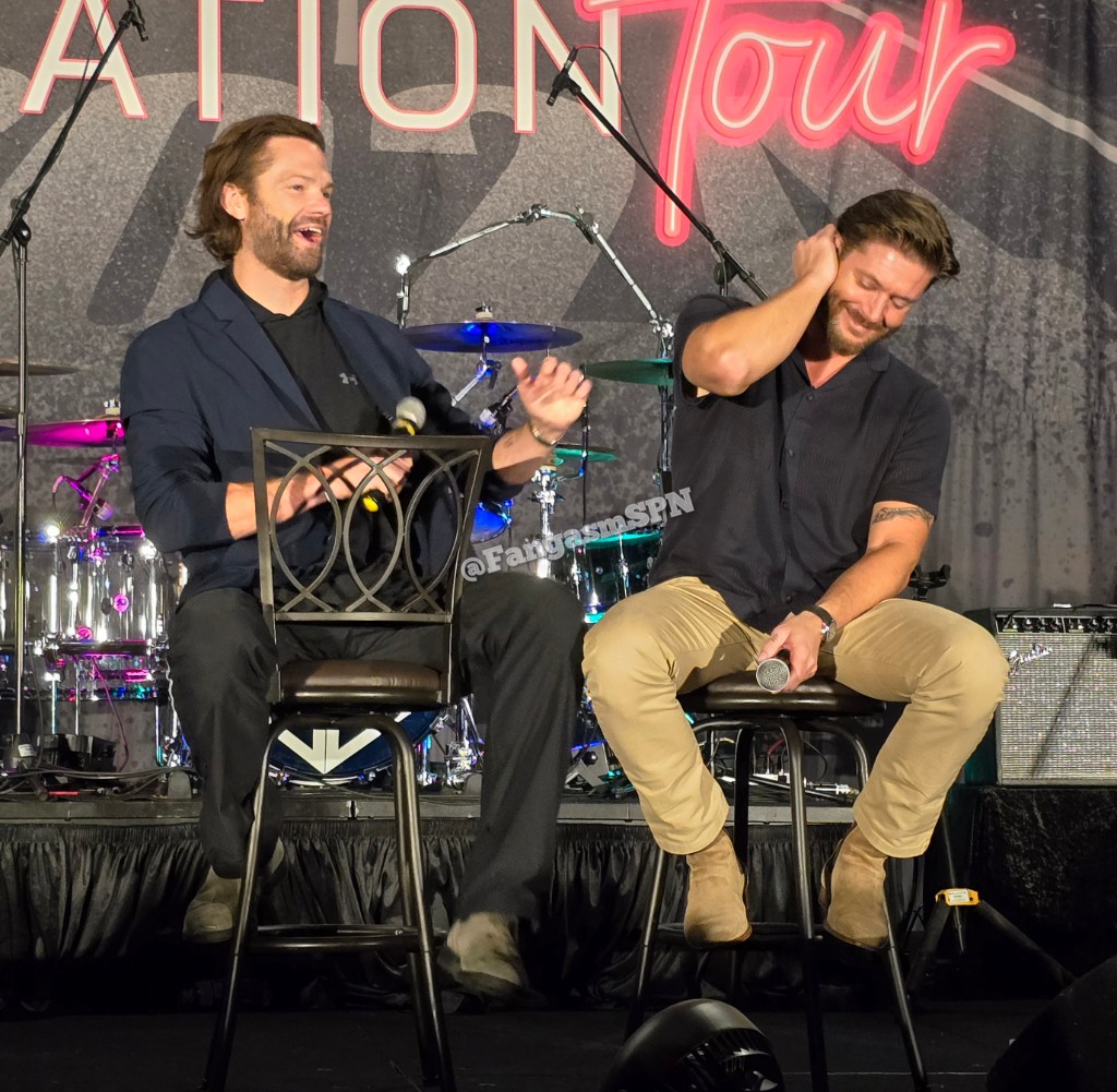 .<a href="/jarpad/">Jared Padalecki</a> : it's everything about a show top to bottom. And on #TheBoys I love <a href="/JensenAckles/">Jensen Ackles</a>' bottom 🍑 #SPNINDY