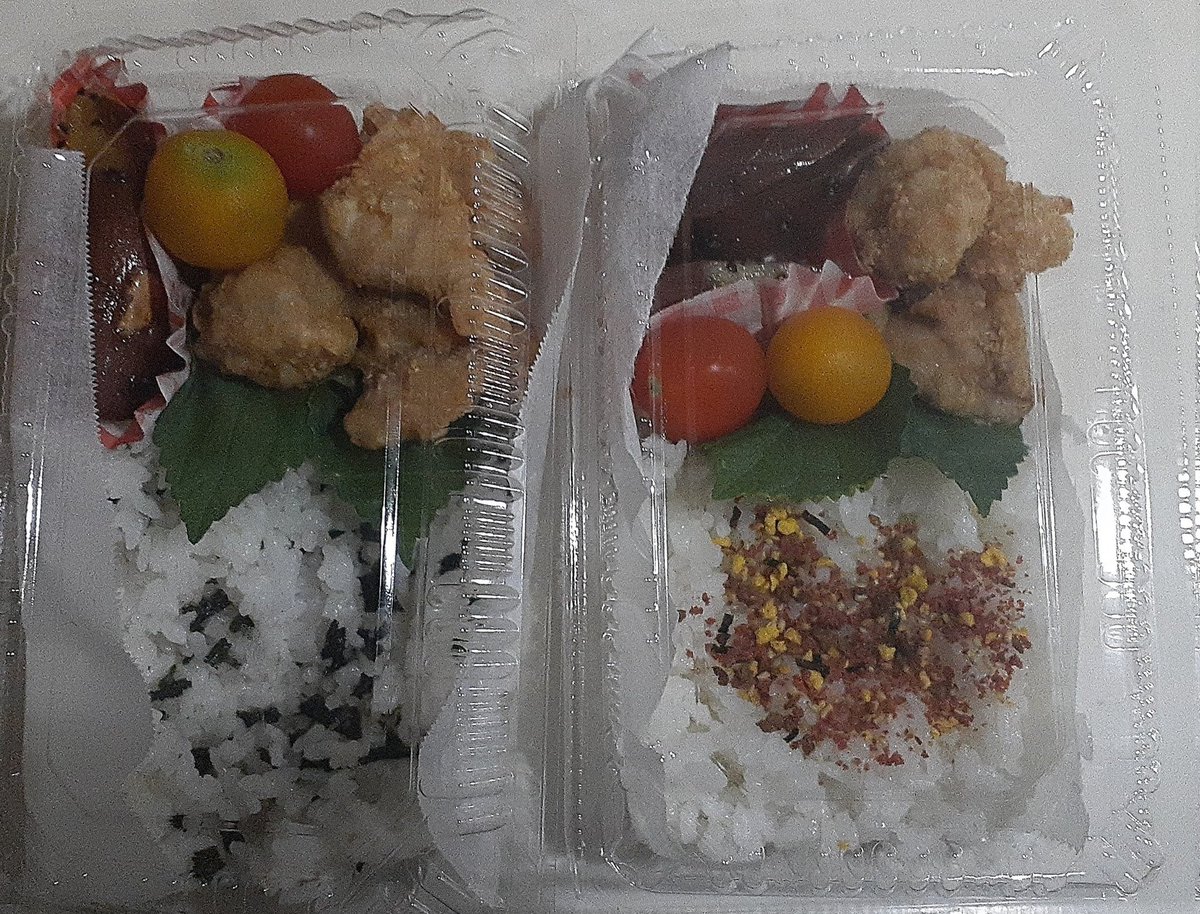 SHOGA_B's tweet photo. 弁当箱洗うのも嫌すぎて、最近もっぱらこのパック。エンド割りばし。 https://t.co/IiO46rKR9z