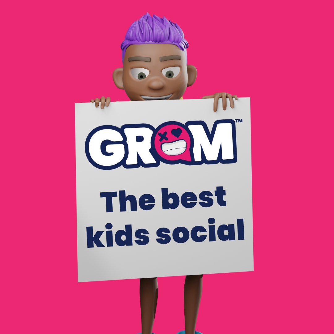 GromSocial's tweet photo. Is your child begging to join social media? We know the struggle! Kids want to connect with friends online, but you worry about safety. #GromSocial offers a safe space for kids to chat, share &amp; create safely. What are your biggest concerns about kids &amp; social media? #OnlineSafety https://t.co/JGwsfyZHuC
