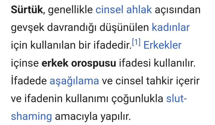 'ZÜPPE' HAKARET
İSE... 
'SÜRTÜK' NEDİR?!..