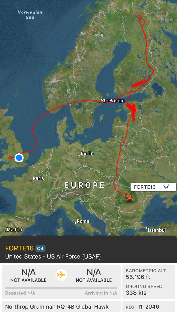 TommyGs_Tweets's tweet photo. My swansong is heading home. I’m kinda glad I’ll be fast asleep when it all comes to an end and lands.

#FORTE12 #FORTE16 https://t.co/yOUOdDMYRG