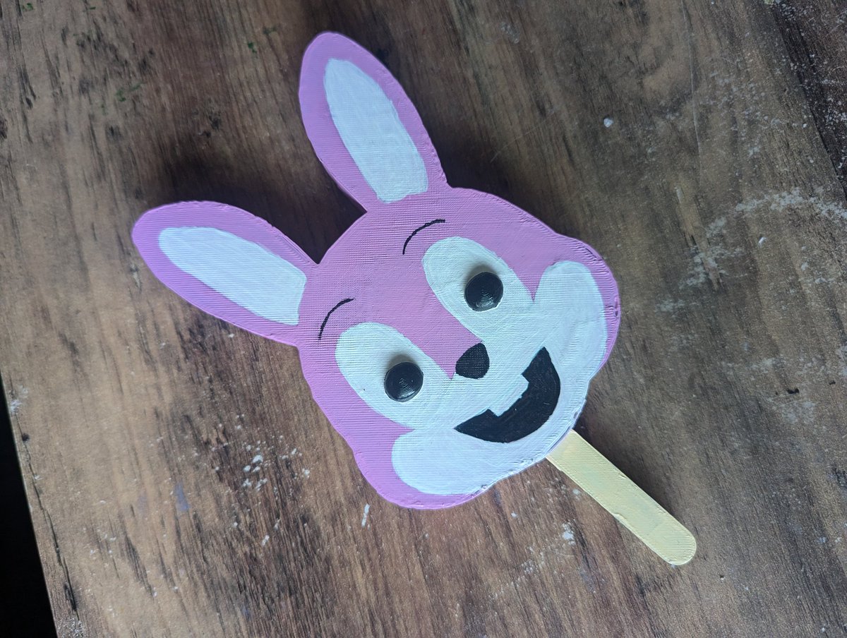 Newest print is a little gumball eye ice cream of Robbie Rabbit from <a href="/SilentHill/">Silent Hill Official</a> 

#silenthill #silenthill3 #robbierabbit