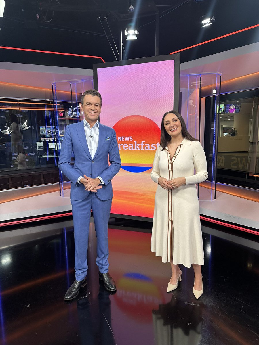 Michael Rowland (@mjrowland68) on Twitter photo And please welcome my new co-presenter, <a href="/bridgeyb/">Bridget Brennan</a>!
Well, not new to the program of course but it’s Bridget’s first official day front and centre. A big day for News Breakfast! And please welcome my new co-presenter, <a href="/bridgeyb/">Bridget Brennan</a>!
Well, not new to the program of course but it’s Bridget’s first official day front and centre. A big day for News Breakfast!
