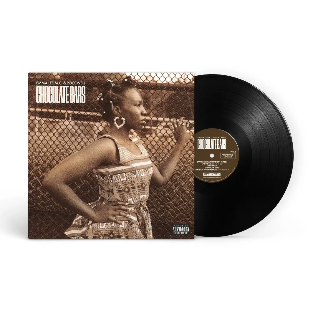ILL ADRENALINE (@illadrenaline) on Twitter photo Pre-orders for the Emma Lee M.C. & Roccwell "Chocolate Bars" collaboration album (CD/LP/digital) are already up at @hhvrecords and <a href="/fatbeats/">Fat Beats</a>! 
First single/video "Like It's '93" feat. <a href="/mastaace/">Masta Ace</a> drops September 6th. Stay tuned! Pre-orders for the Emma Lee M.C. & Roccwell "Chocolate Bars" collaboration album (CD/LP/digital) are already up at @hhvrecords and <a href="/fatbeats/">Fat Beats</a>! 
First single/video "Like It's '93" feat. <a href="/mastaace/">Masta Ace</a> drops September 6th. Stay tuned!