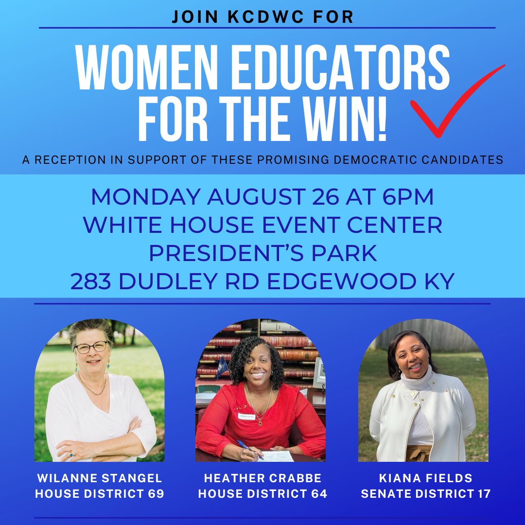 KCWomenDems's tweet photo. REMINDER: Join KWDWC TOMORROW at 6pm for Women Educators for the Win!

Support: https://t.co/32or99rwDg
RSVP:  https://t.co/ALPGGkLCUf https://t.co/wzhser8VWN