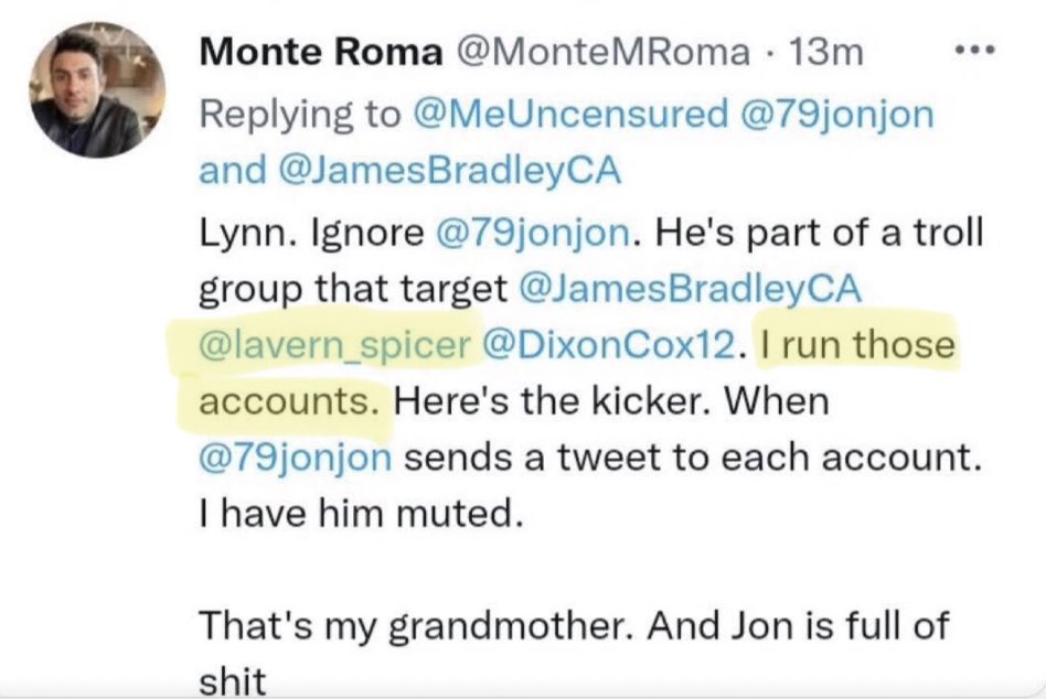 JazzyJ87283918's tweet photo. You know the woman on X that claims to be Trumps biggest black supporter named Laverne Spicer?

Well it’s not really her, it’s a white guy. https://t.co/uHPZAFqKHt