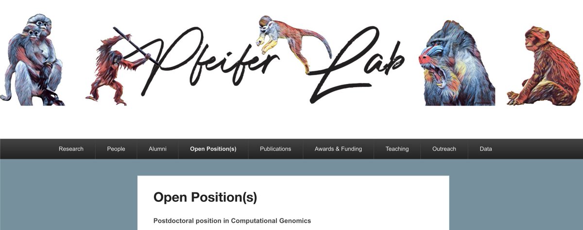 We are looking for a postdoctoral researcher in Computational Genomics to join our team. 

Please check out our lab webpage for details: spfeiferlab.org/positions/