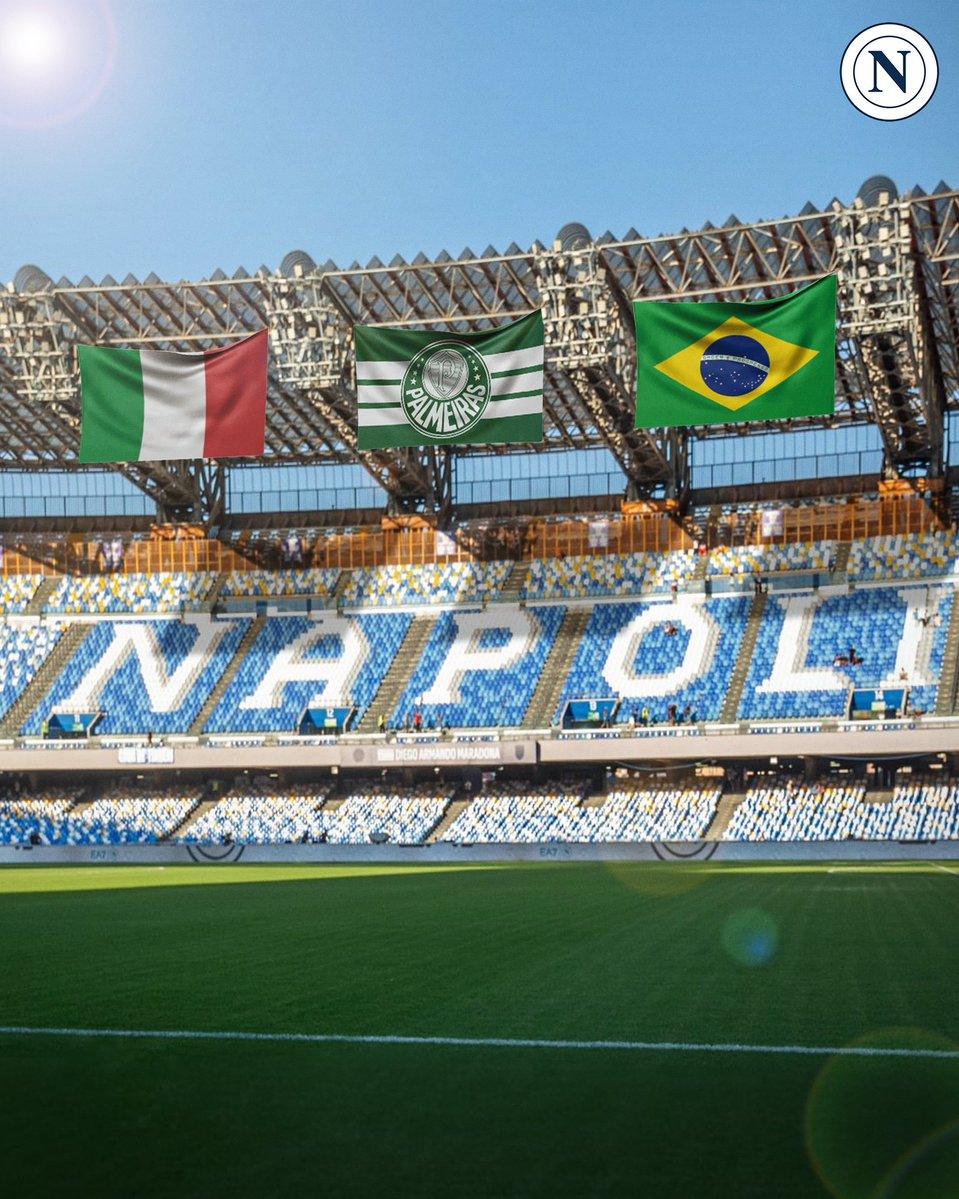 sscnapoli_br's tweet photo. As raízes italianas sempre nos unirá! 🇧🇷🇮🇹

Feliz Aniversário, @Palmeiras 🎉

💙 #ForzaNapoliSempre | #ProudToBeNapoli https://t.co/YyrJOaHJFY