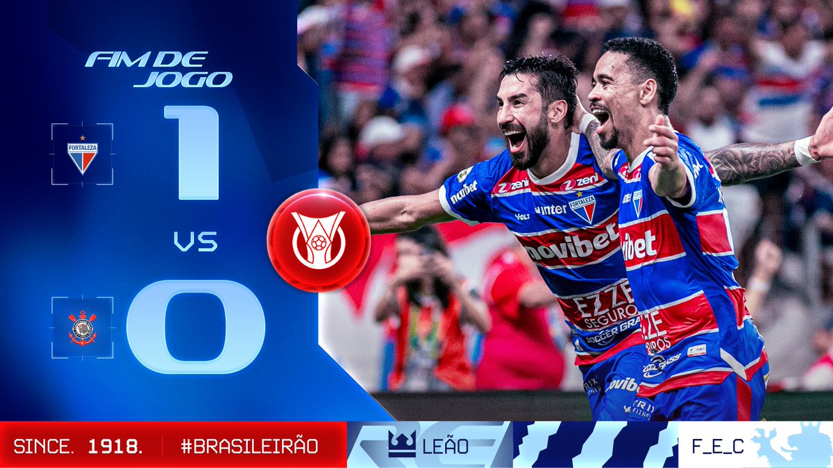 FIIIIIIIIIIIIIIIIM DE JOGO NA ARENA CASTELÃO! O FORTALEZA ACREDITA ATÉ O FIM E ABRE O PLACAR NO FINALZINHO DA PARTIDA SOMANDO +3 IMPORTANTES PONTOS E CONQUISTANDO A LIDERANÇA DO CAMPEONATO BRASILEIRO 2024!

SEGUIMOS JUNTOS, NAÇÃO TRICOLOR!

⚽ YAGO PIKACHU

#FortalezaEC