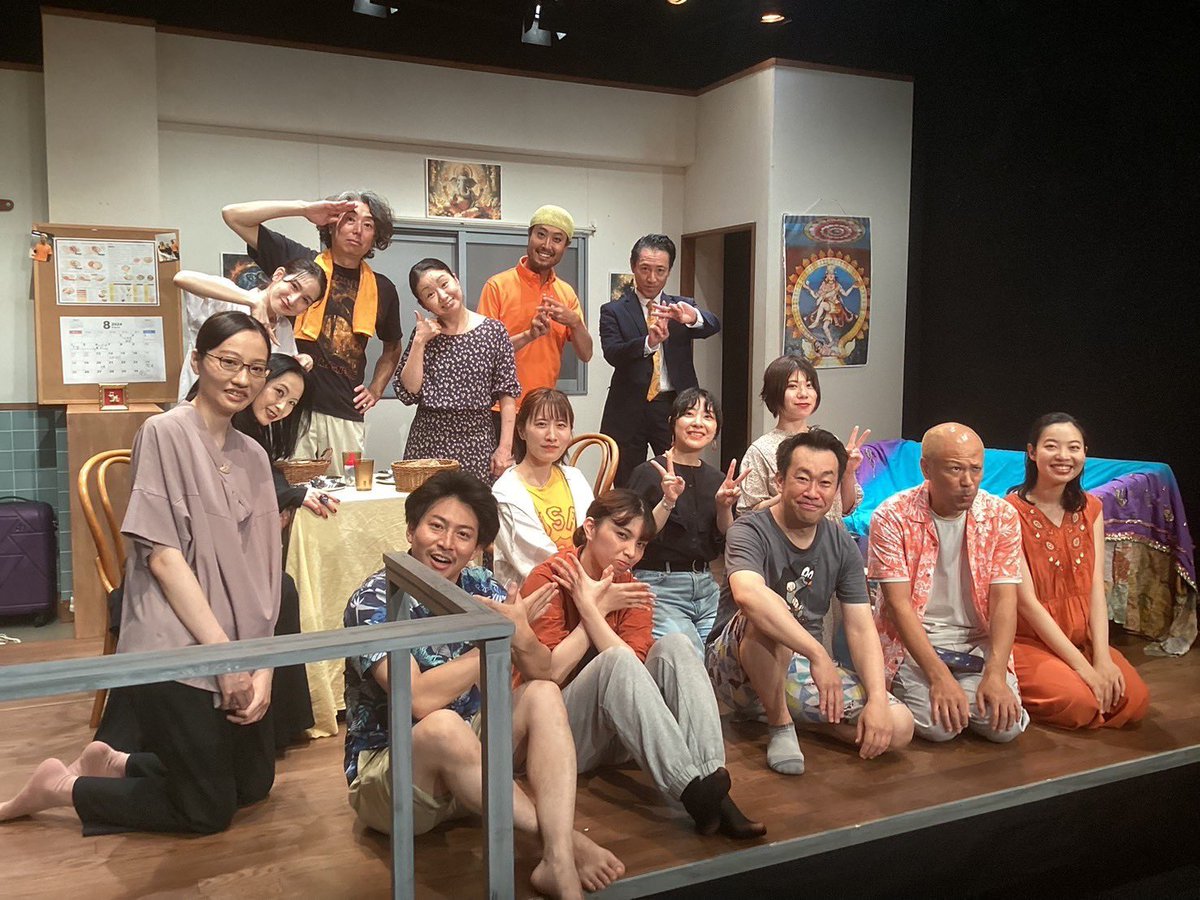Kensuke3sakai3's tweet photo. 4rooMs全公演無事終了。
あっという間の公演期間でした。
ご来場頂いたお客様、本当にありがとうございます😂
楽しんで頂けましたか？

初のプロデュースであることを途中から忘れるほど、楽しい時間でした。

共に作品を作ってくれた、仲間たちに感謝🥲🐈
またいつの日か。
#4rooms 
#夏のカニカマ https://t.co/O3WUPXp8j9