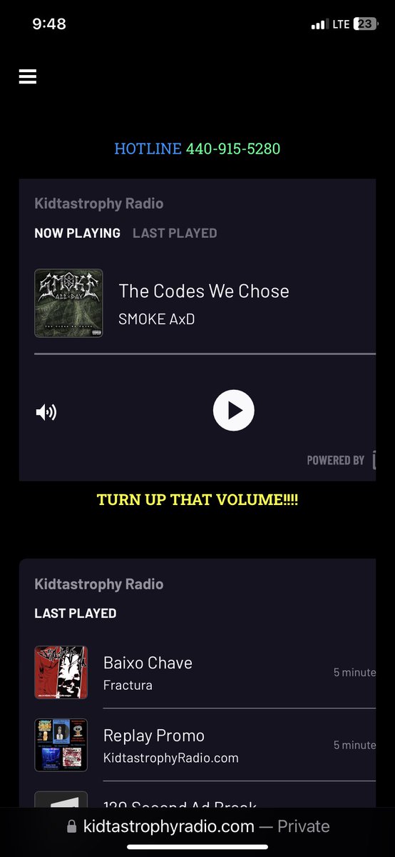 Red03960277's tweet photo. @DannyDiablo What’s What Fam..Beating it up!! As Usual!
Radio still ripping and repping @Kidtastrophy
Y’all keep making em and we’ll keep breaking em!
Keep Banging and Good health. #SmokeAxD https://t.co/q4lyXuarPJ