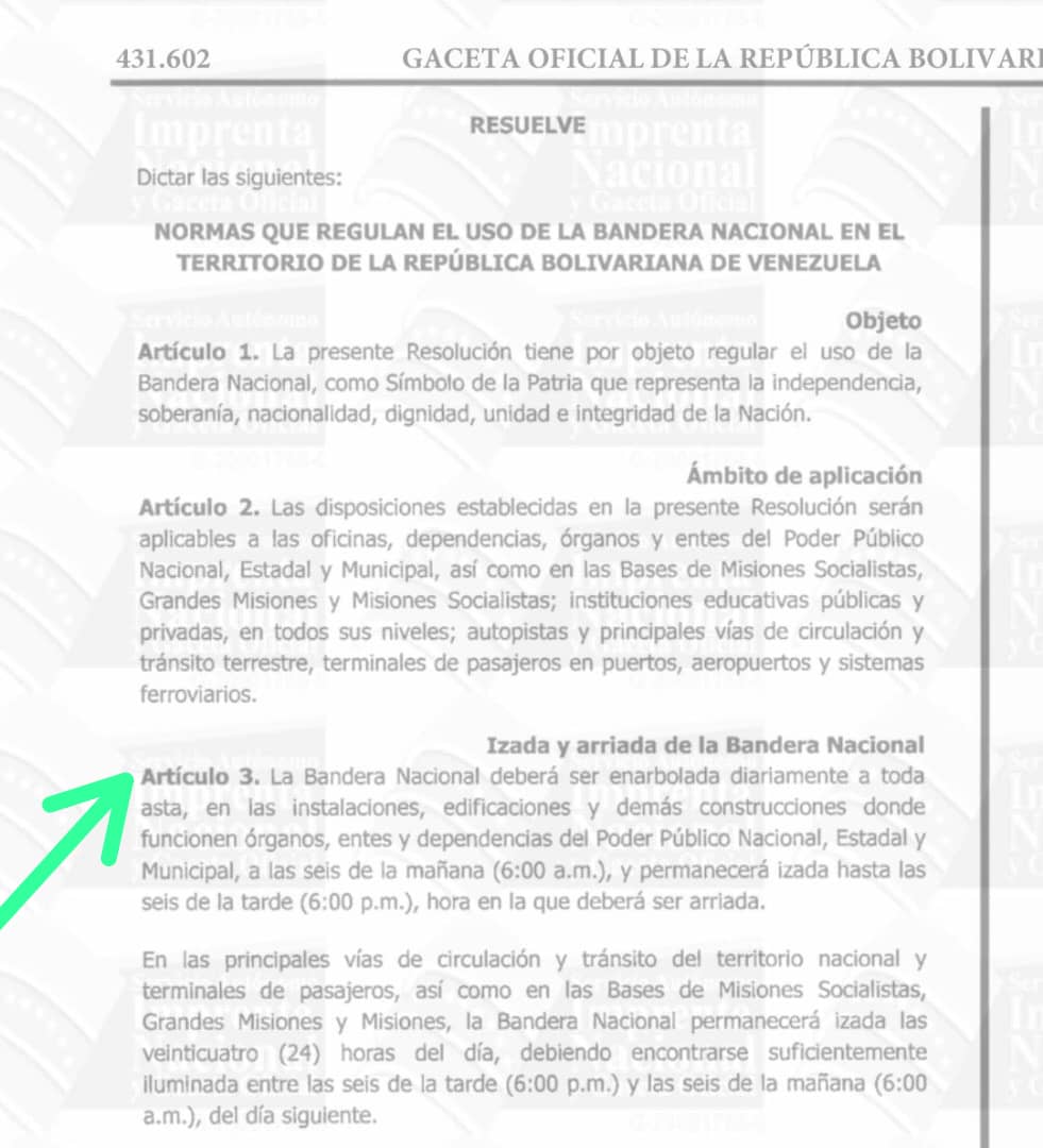 Garlaz82's tweet photo. @cosasdeiglesias @OficialHipa @CotisGuadarrama Ahí están las Normas para el uso de la Bandera Nacional. Ellos no la izan a toda asta y lo peor es que hay abogados en ese equipo, pero se toman con ligeraza algo que es importante. https://t.co/yCSfTawv72