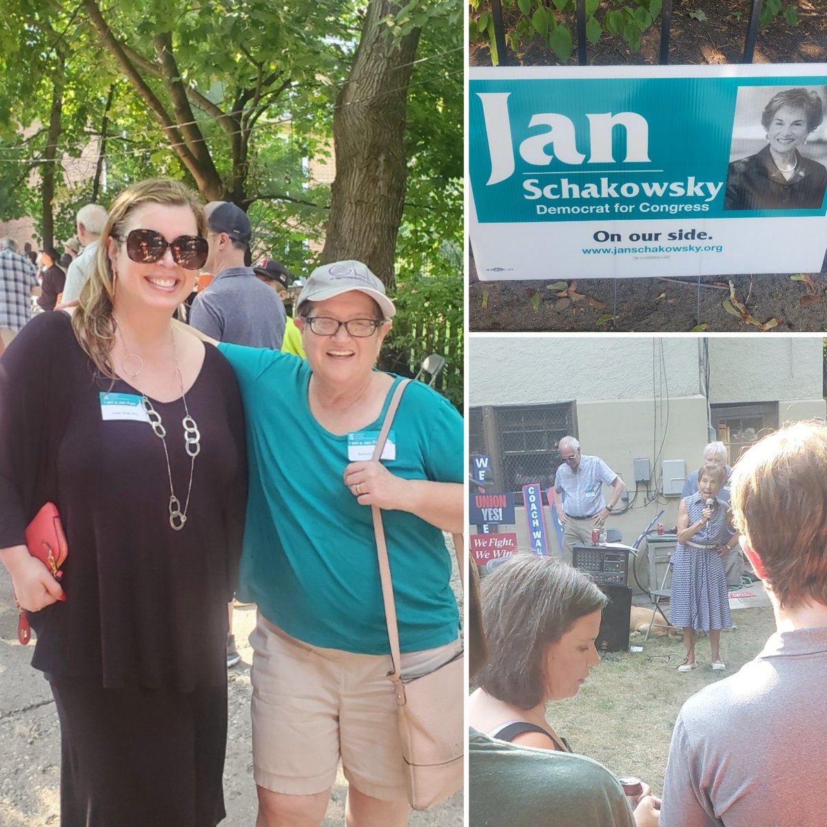 Great catching up w my fave fellow University of Kent alum @Roberta_Rakove &amp; hearing the post Convention update from <a href="/janschakowsky/">Jan Schakowsky</a>. Jan's doggos were excellent co-hosts too. #dems #bluewave #bluewall #bluewalz #YesWeKam2024