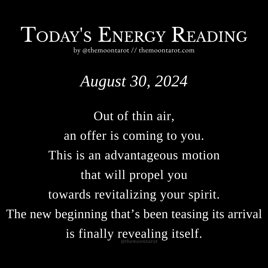 themoontarot_'s tweet photo. Today's Energy Reading: August 30, 2024 https://t.co/XjLMzYd8So
