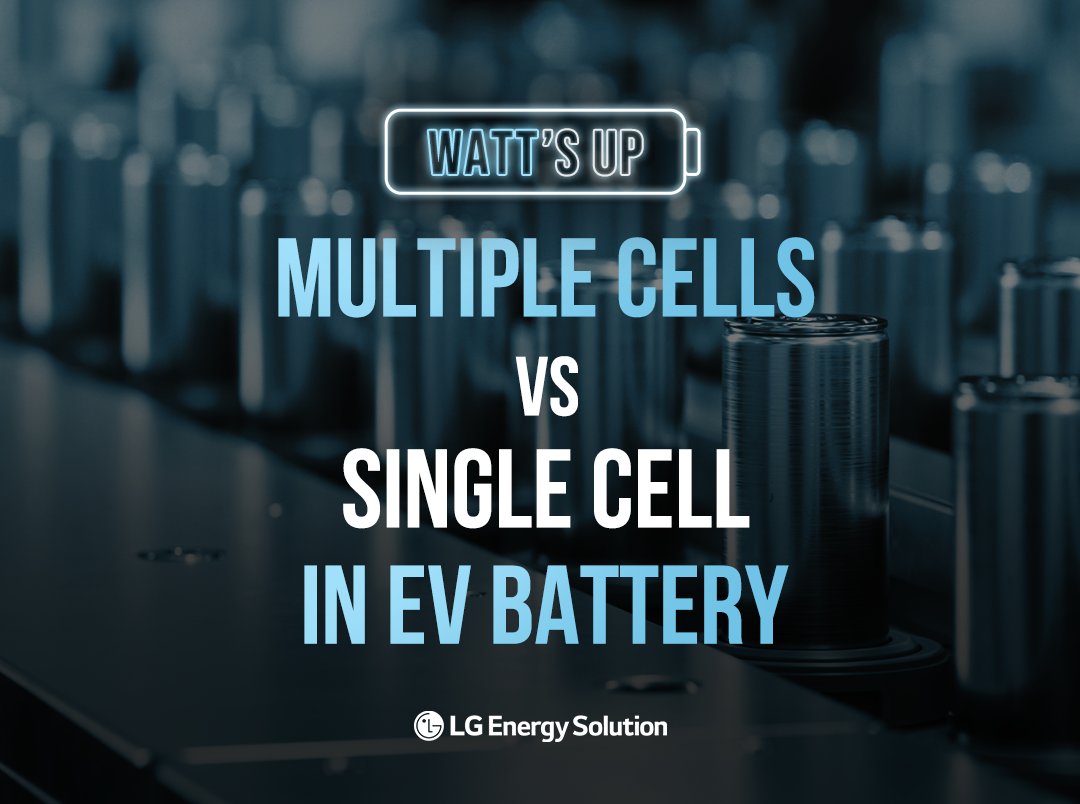 LG_ensol's tweet photo. Discover why EVs integrate #multiplecells to advance battery technology! Witness optimized space and performance that overcome challenges of larger configurations.
#LGEnergySolution #WATTsup #LithiumIonBattery
https://t.co/dNJX3aoRfI https://t.co/MerbBIHjuD
