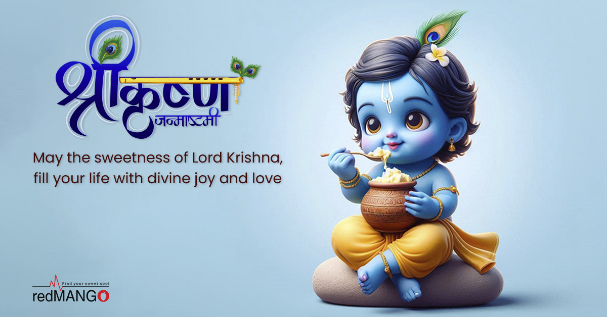 RedmangoA's tweet image. Let the enchanting notes of Krishna’s flute bring harmony and happiness to your life. Wishing you a joyous and blessed Janmasthami! 🌸✨ #Telecommunication #RedMangoAnalytics #Janmasthami #KrishnaJanmashtami #LordKrishna