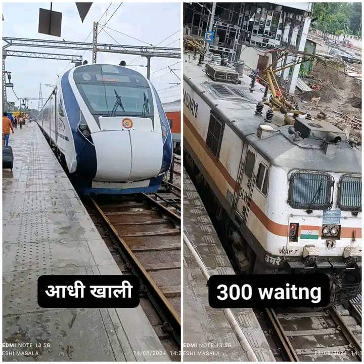 GyaniGuru15's tweet photo. @RailMinIndia @AshwiniVaishnaw 
What will you say Sir? 
Discrimination or something else? https://t.co/CdmS4VcXiK