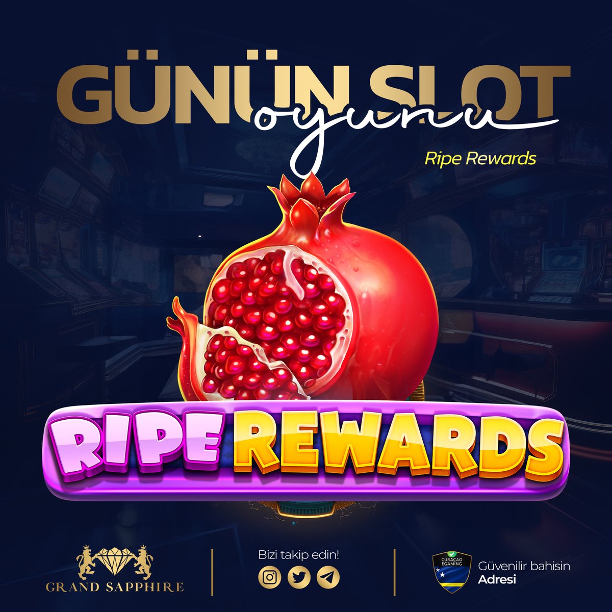 grandsapphire_'s tweet photo. 💎 #GrandSapphire’de Günün En Çok Kazandıran Slot Oyunu!

⚡️Ripe Rewards

🏆 Grandsapphire İle Kazancınızı Katlamak İçin Kayıt Olmayı Unutmayın!

🔗Hemen üye ol! (https://t.co/aBudeQ7JJh) https://t.co/3kTfxBxRea