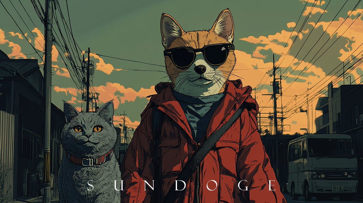 SUNDOGE_MeMe's tweet photo. The day fades softly into dusk... I walk home with Mavis by my side. 

No rush, just the quiet rhythm of our steps. https://t.co/5AintIhURs