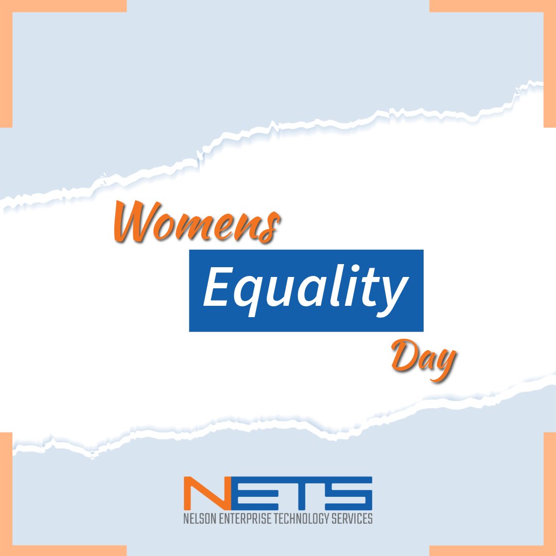 Today, we honor the strides made toward gender equality and reaffirm our commitment to fostering an inclusive and equitable workplace for all.

#NETS #WomensEqualityDay