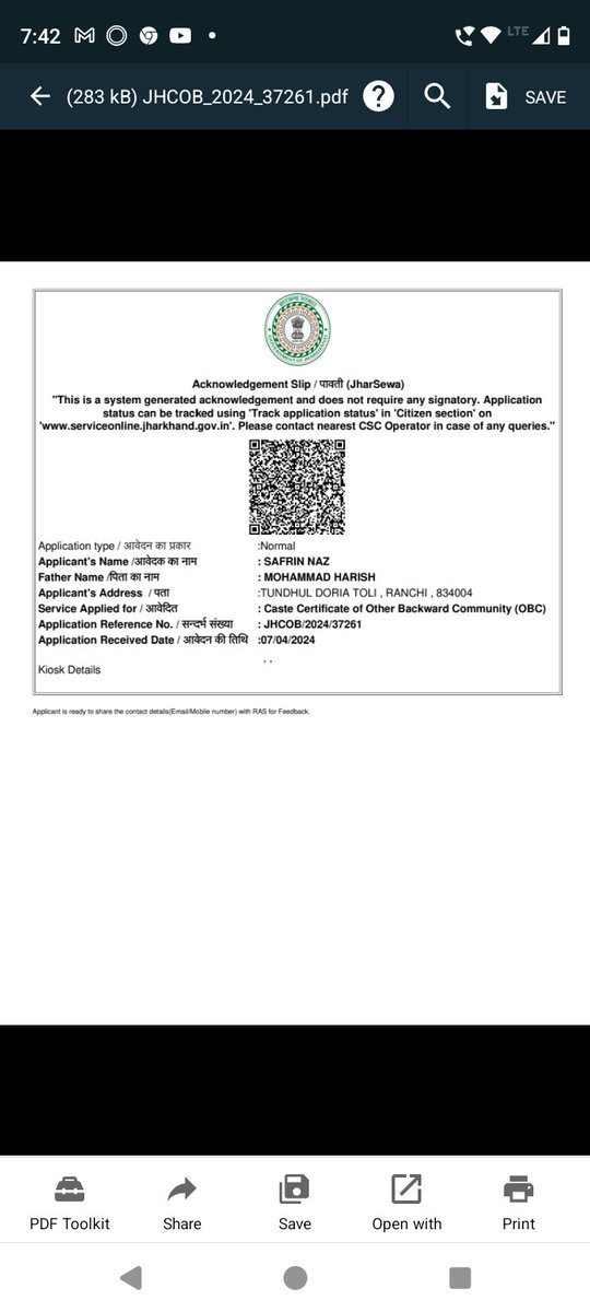 MdAshfan1's tweet photo. @HemantSorenJMM 
Maine OBC certificate apply Kiya .March mahine me 2024 ka.aj tak pending hai

Appke adhikari kyu bekar me mandeh utha rahe monthly jab usko apna kaam he nahi karna.

Agar aysa chalta raha to students kyse form bharega.

@HemantSorenJMM ji kuch karwai kijye https://t.co/352STkiYl5