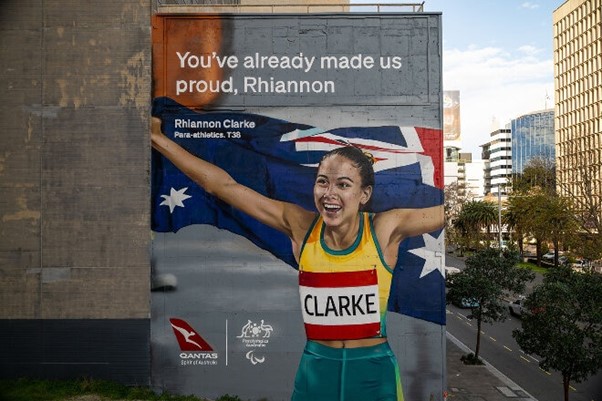 Painting Aussie towns green and gold! 💚💛 

Love seeing our athletes literally larger than life all over the country! 

Bring on #Paris2024