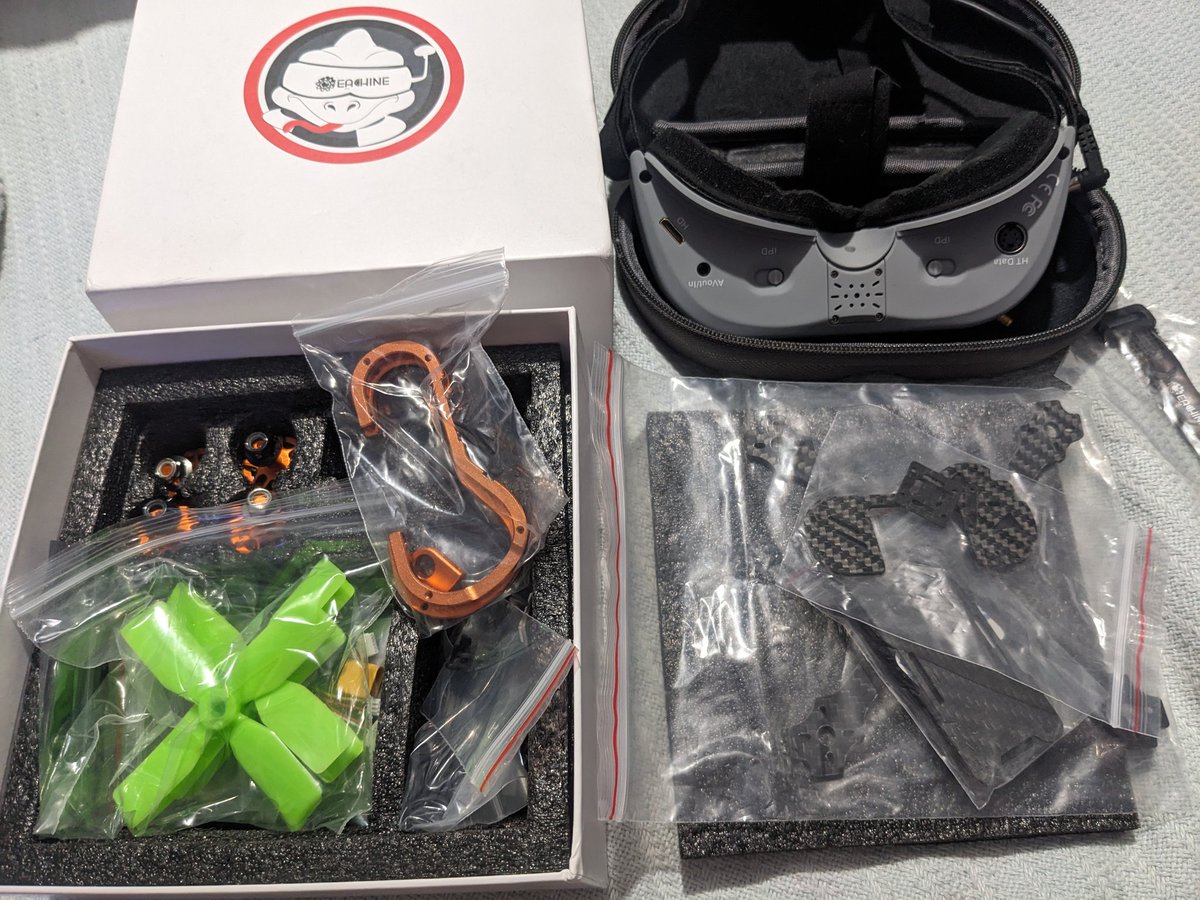 VectorRoll's tweet image. Going through some things trying to organize stuff and I just realized that I forgot I had this #Eachine #TYRO79 #Drone that I have never put together.
Maybe I should do that sometime this week.🤔