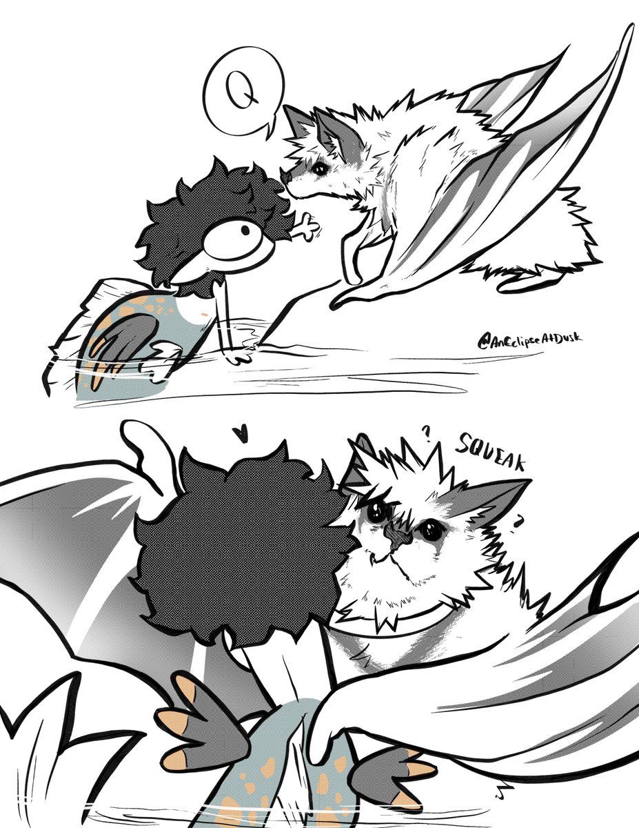 Batcchan and Peaku request 🧡🧜‍♀️