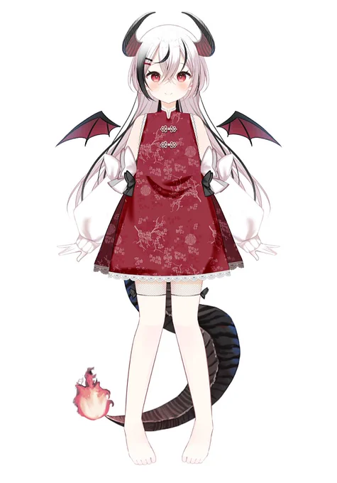 最近趣味絵描けてないのでこの前完成したキャラデザ載せとく