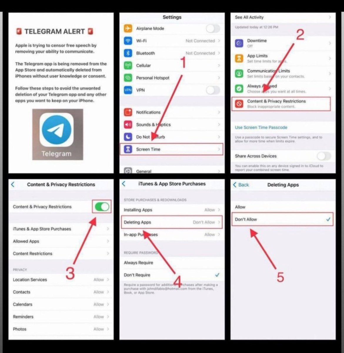 テレグラム削除されない様にする方法👀