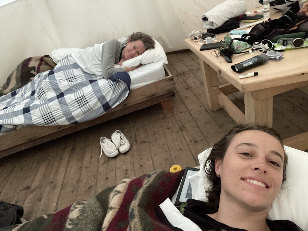 Scanlon_Leslie's tweet image. What a great 🚲 trip !! Day one was 93km, mostly on the Ontario side of the Ottawa River, then to the Montebello ferry and onto #ParcOmega where we slept in teepees!! Terrific. Then home via the Masson-Angers ferry. A ❤️🎁 of time together organized by my daughter.