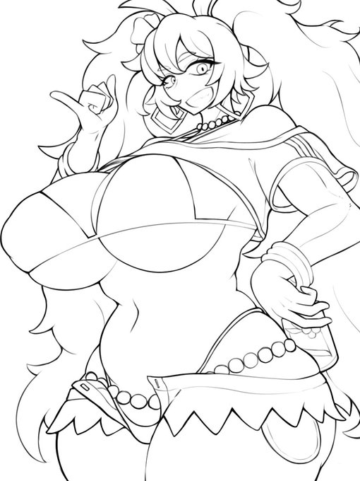 線画完成🇧🇷 