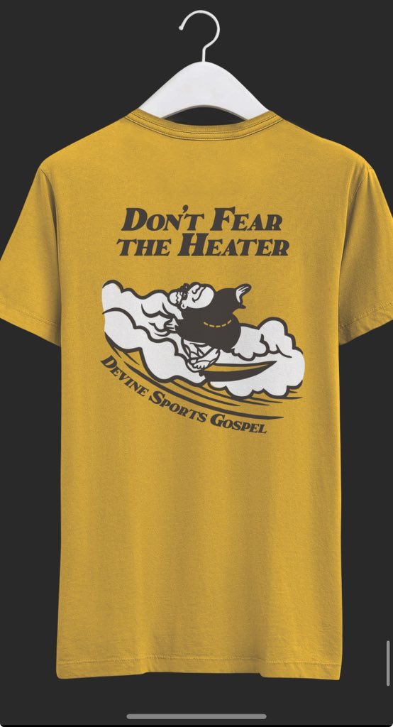 DevineGospel's tweet photo. We’re giving away 1 DSG “Don’t Fear The Heater” shirt if they come back and win

Just RT this and you’re entered https://t.co/PiQsQ5v0R7