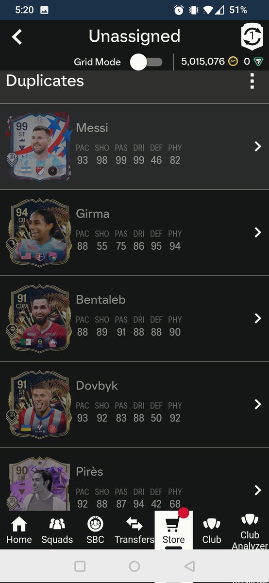 muhdcham's tweet photo. @AuzioMF 700k pack and got dup Messi, what a profit 😂 https://t.co/eCKPGZFmnK