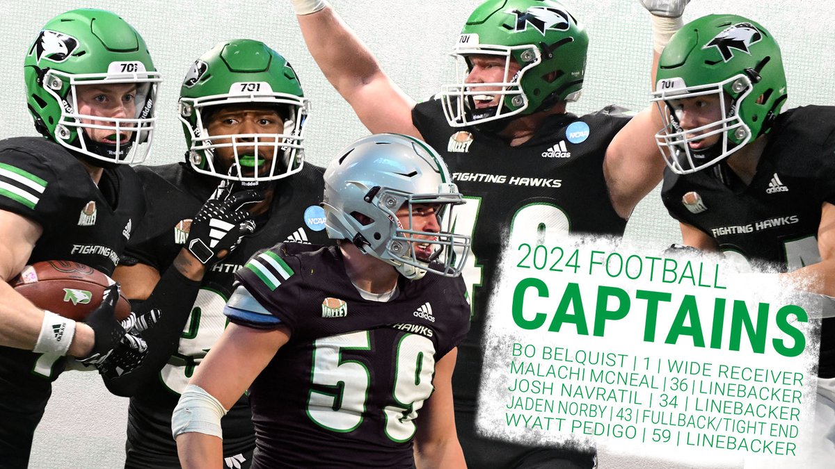 Congratulations to our 5⃣ team captains!

RELEASE: fightinghawks.com/news/2024/8/25…

#UNDproud | #LGH
