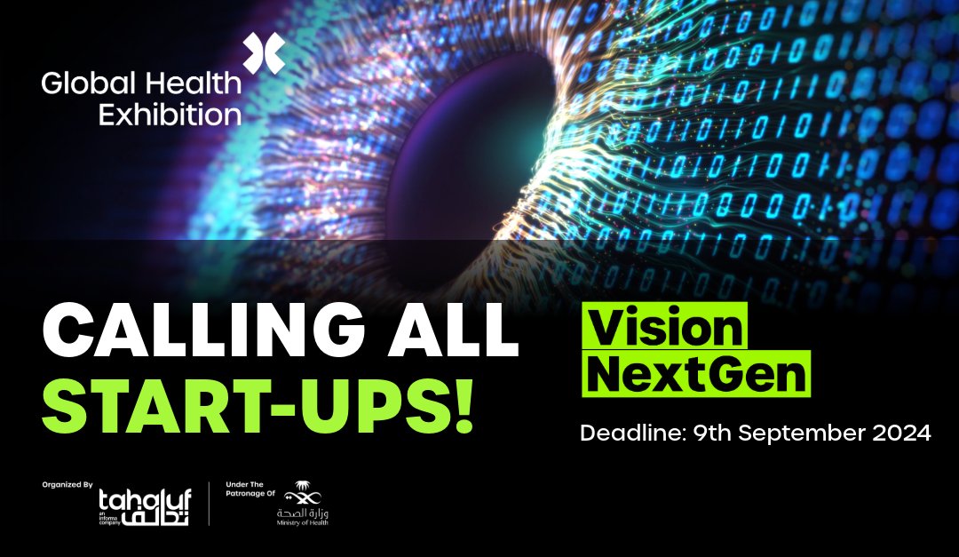 ArabHealthworld's tweet photo. Do you have a groundbreaking solution that could transform global health?#GHE24 #Startup #Healthcare #Biotech #HealthTech #MedicalDevices #MedTech #VisionNextGen
https://t.co/hWhJMCiXLm. https://t.co/eaDU6BbrXV