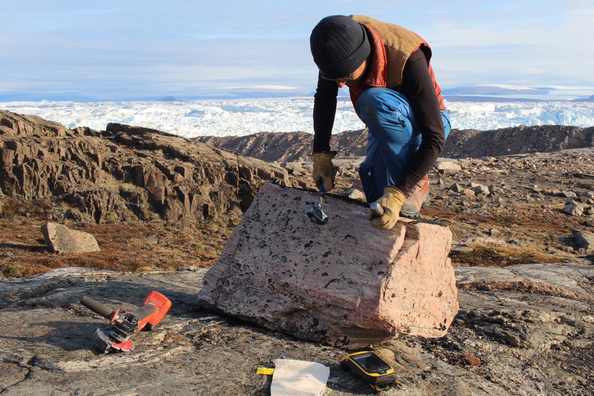 This summer we’ve been working in northern Greenland investigating rates of ice sheet retreat, and collecting bedrock cores to determine the sensitivity of the Greenland Ice Sheet to changing climate. <a href="/LamontEarth/">LDEO</a> <a href="/columbiaclimate/">Columbia Climate School</a> <a href="/Columbia/">Columbia University</a>