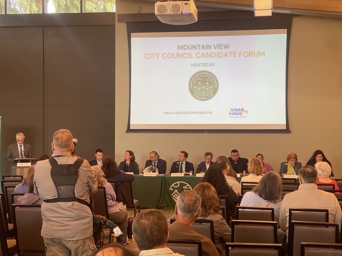 Great ideas were shared at the <a href="/chambermv/">Chamber of Commerce Mountain View</a> City Council Candidate Forum on Friday. I shared my knowledge on pro-business policy making, our downtown, and housing!