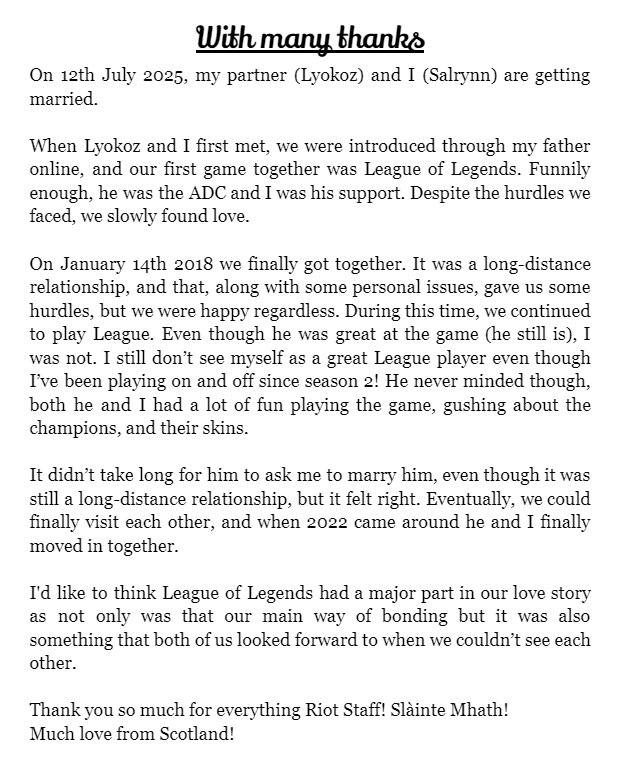SalrynnGaming's tweet photo. @riotgames @LeagueOfLegends 

🙈🙈🙈💍 https://t.co/Bc9iDiGx1Z