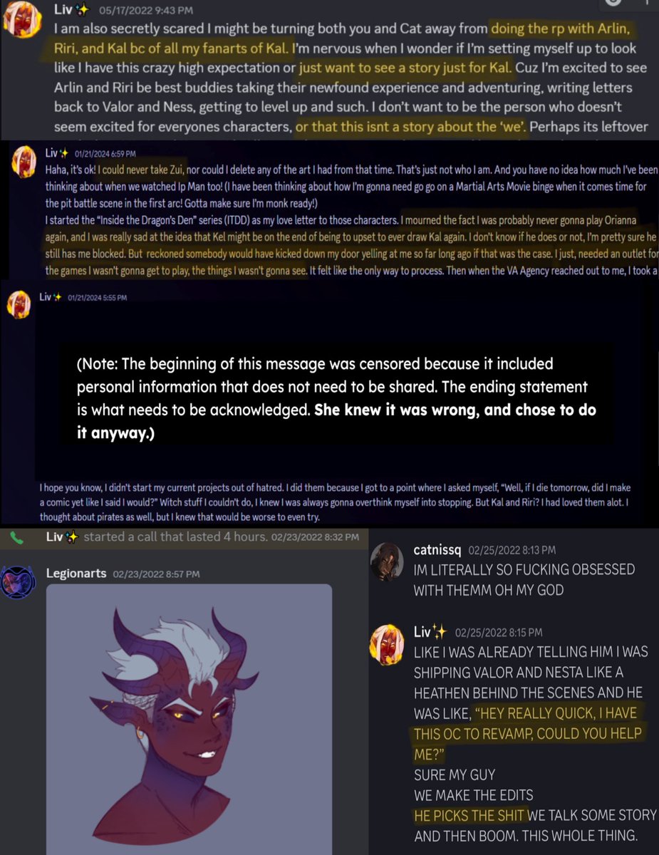 Legionarts26's tweet photo. Reminder that Supahblonde/Supahwitchliv has directly expressed this by “rescuing” a character that is not hers because of the “love she had for them.”

She feels entitled to my characters, as evidenced by her actions with the “Abandon Ship” comic.
-
-
#freekaladdin #supahthief https://t.co/2shMI2cwO6