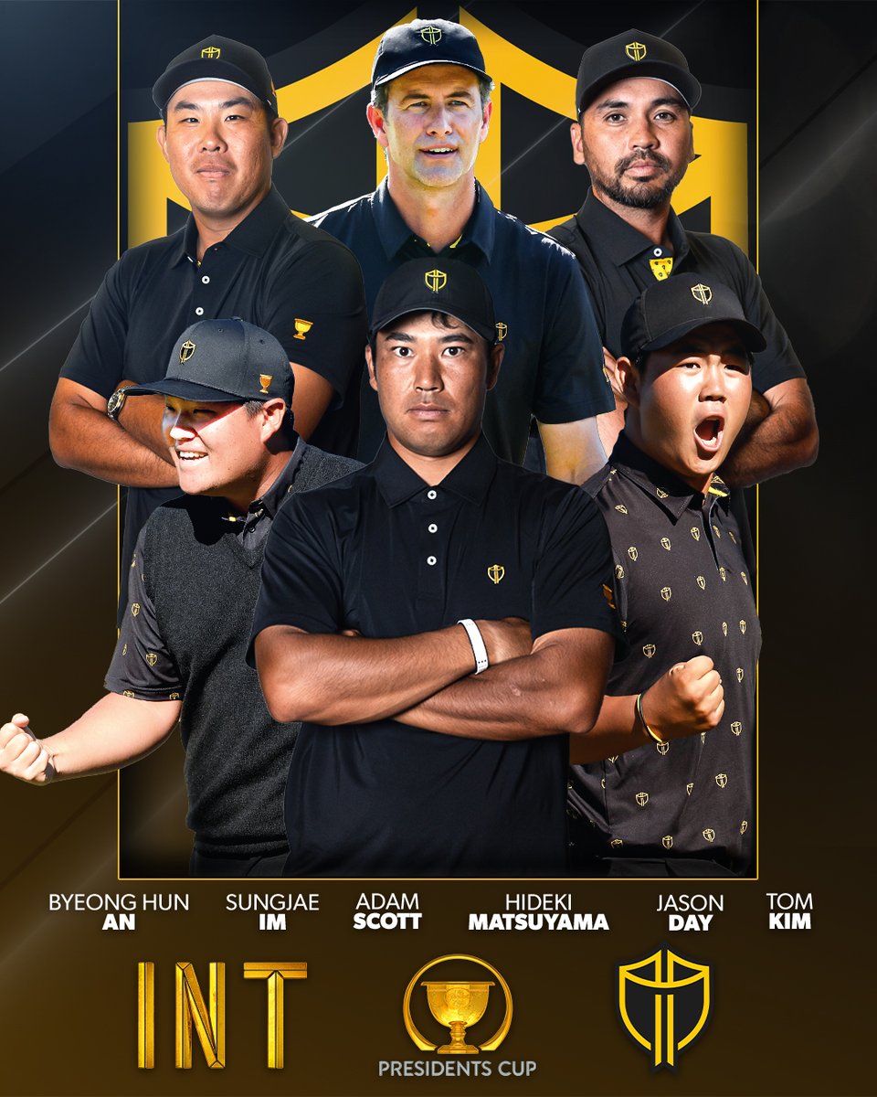 The first six are set for the <a href="/IntlTeam/">Presidents Cup International Team</a>!

🇰🇷 Byeong Hun An
🇦🇺 Jason Day
🇰🇷 Sungjae Im
🇰🇷 Tom Kim
🇯🇵 Hideki Matsuyama
🇦🇺 Adam Scott