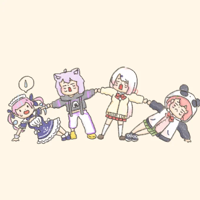 あくあ〜〜〜!!行かないで〜〜#あくあーと #絵かゆ #しいなーと #笹の絵 