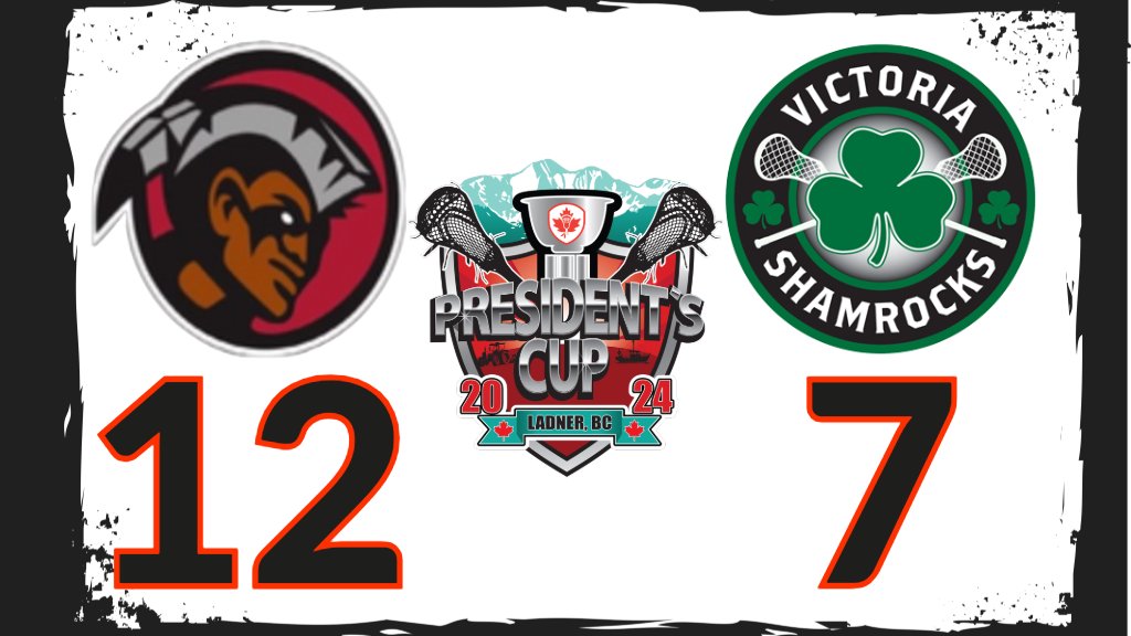 Six Nations Rivermen open play at #PresCup2024 with a victory over Victoria Shamrocks 
presidentscup.lacrosse.ca/division/0/275…